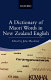 A dictionary of Māori words in New Zealand English /