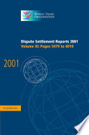 Dispute settlement reports 2001.