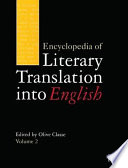 Encyclopedia of literary translation into English /