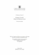 Family Court dispute resolution : a discussion paper /
