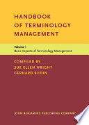 Handbook of terminology management /