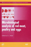 Microbiological analysis of red meat, poultry and eggs /