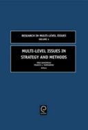Multi-level issues in strategy and methods /