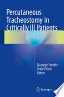 Percutaneous tracheostomy in critically ill patients /