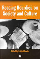 Reading Bourdieu on society and culture /