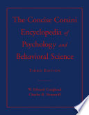 The concise Corsini encyclopedia of psychology and behavioral science /