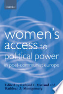 Women's access to political power in post-communist Europe /