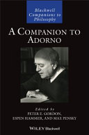 A companion to Adorno /