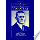 The Cambridge companion to Vygotsky /