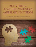 Activities for teaching statistics and research methods : a guide for psychology instructors /