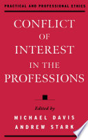 Conflict of interest in the professions /