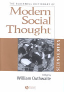 The Blackwell dictionary of modern social thought /