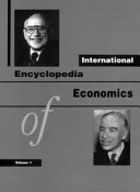 International encyclopedia of economics /