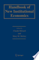Handbook of new institutional economics /