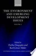 The environment and emerging development issues.