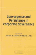 Convergence and persistence in corporate governance /