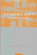 Intangible assets : values, measures, and risks /