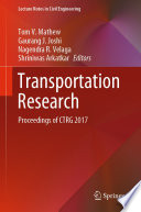 Transportation research : proceedings of CTRG 2017 /