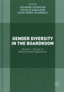 Gender diversity in the boardroom /