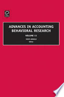 Advances in accounting behavioral research.