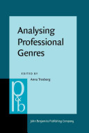 Analysing professional genres /