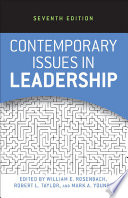 Contemporary issues in leadership /