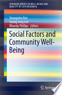 Social factors and community well-being /