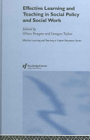 Effective learning and teaching in social policy and social work /