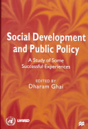 Social development and public policy : a study of some successful experiences /