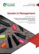 Gender management : an international journal theorizing women and leadership : different spaces, different conversations : theories and practices for these times. /