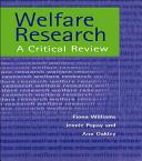 Welfare research : a critical review /