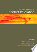 The Sage handbook of conflict resolution /