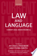Law and language /