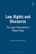 Law, rights and discourse : the legal philosophy of Robert Alexy /