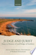 Judge and jurist : essays in memory of Lord Rodger of Earlsferry /