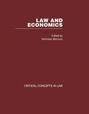Law and economics : critical concepts in law /