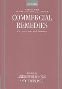 Commercial remedies : current issues and problems /