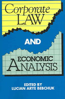 Corporate law and economic analysis /