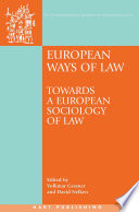 European ways of law : towards a European sociology of law /
