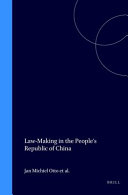 Law-Making in the People's Republic of China /