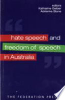 Hate speech and freedom of speech in Australia /