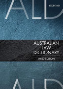Australian law dictionary /