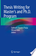 Thesis writing for master's and Ph.D. program /