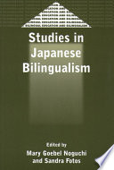 Studies in Japanese bilingualism /