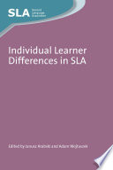 Individual learner differences in SLA /