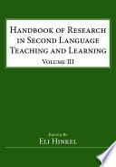 Handbook of research in second language teaching and learning.