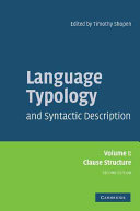 Language typology and syntactic description /