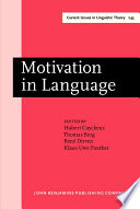 Motivation in language : studies in honor of Günter Radden /