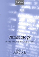 Phraseology : theory, analysis, and applications /