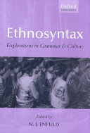 Ethnosyntax : explorations in grammar and culture /
